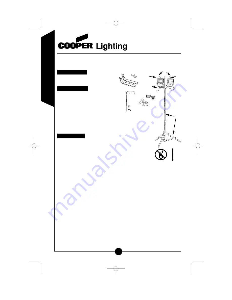 Cooper Lighting TQS1000 Instruction Manual Download Page 2