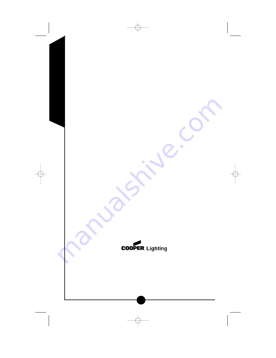 Cooper Lighting TQS1000 Instruction Manual Download Page 6