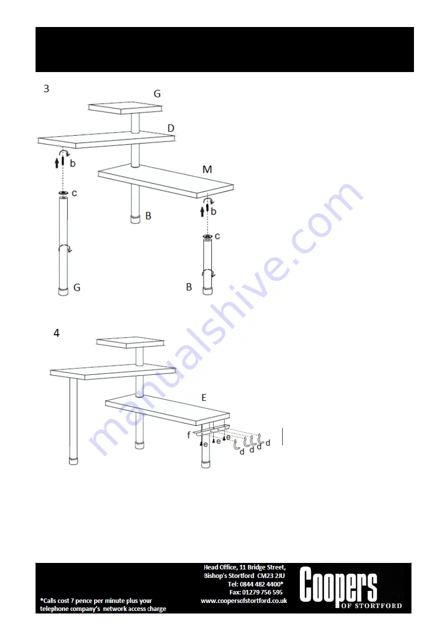 Coopers of Stortford Bamboo Corner Shelf Instructions For Use Download Page 2