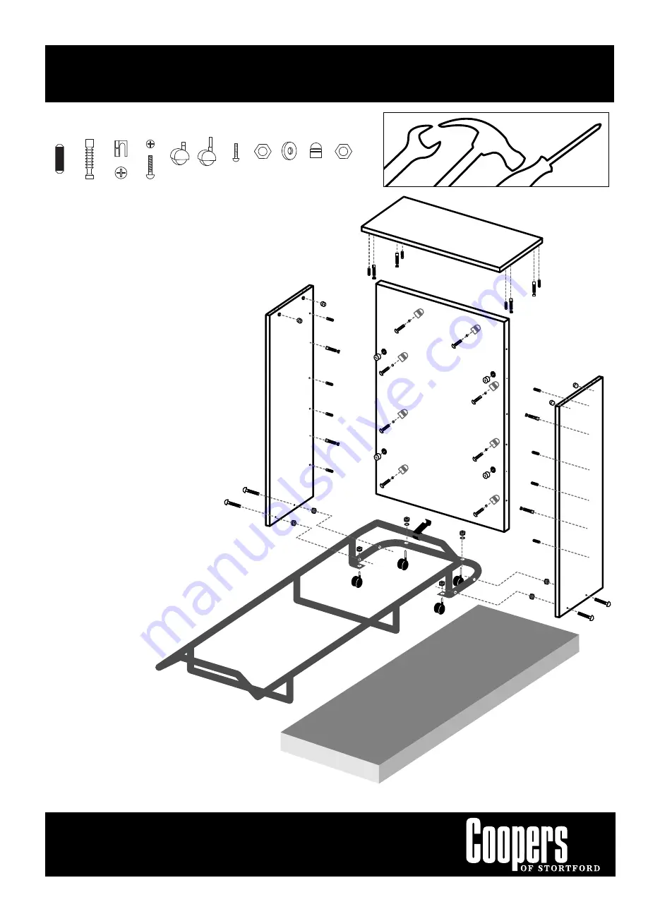 Coopers of Stortford Bed in Drawers 8228 Instructions Download Page 1