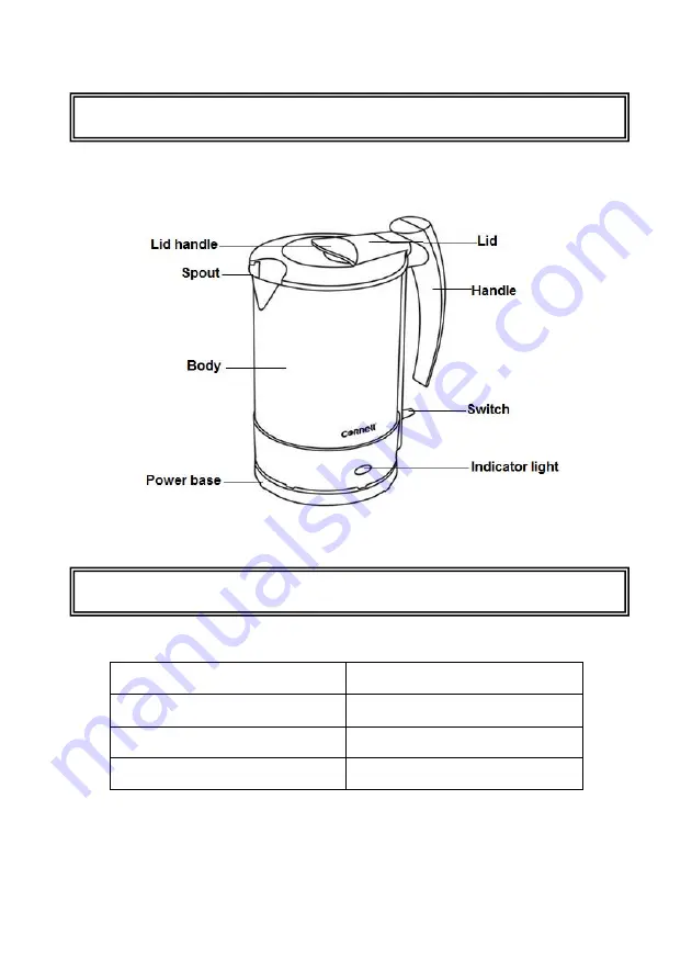 Cornell CJK-E171SSB User Manual Download Page 3