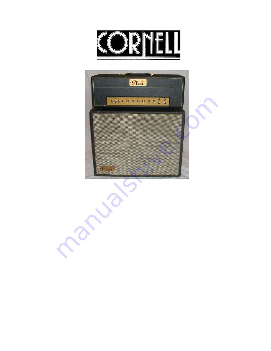 Cornell Plexi 45 Owner'S Manual Download Page 1