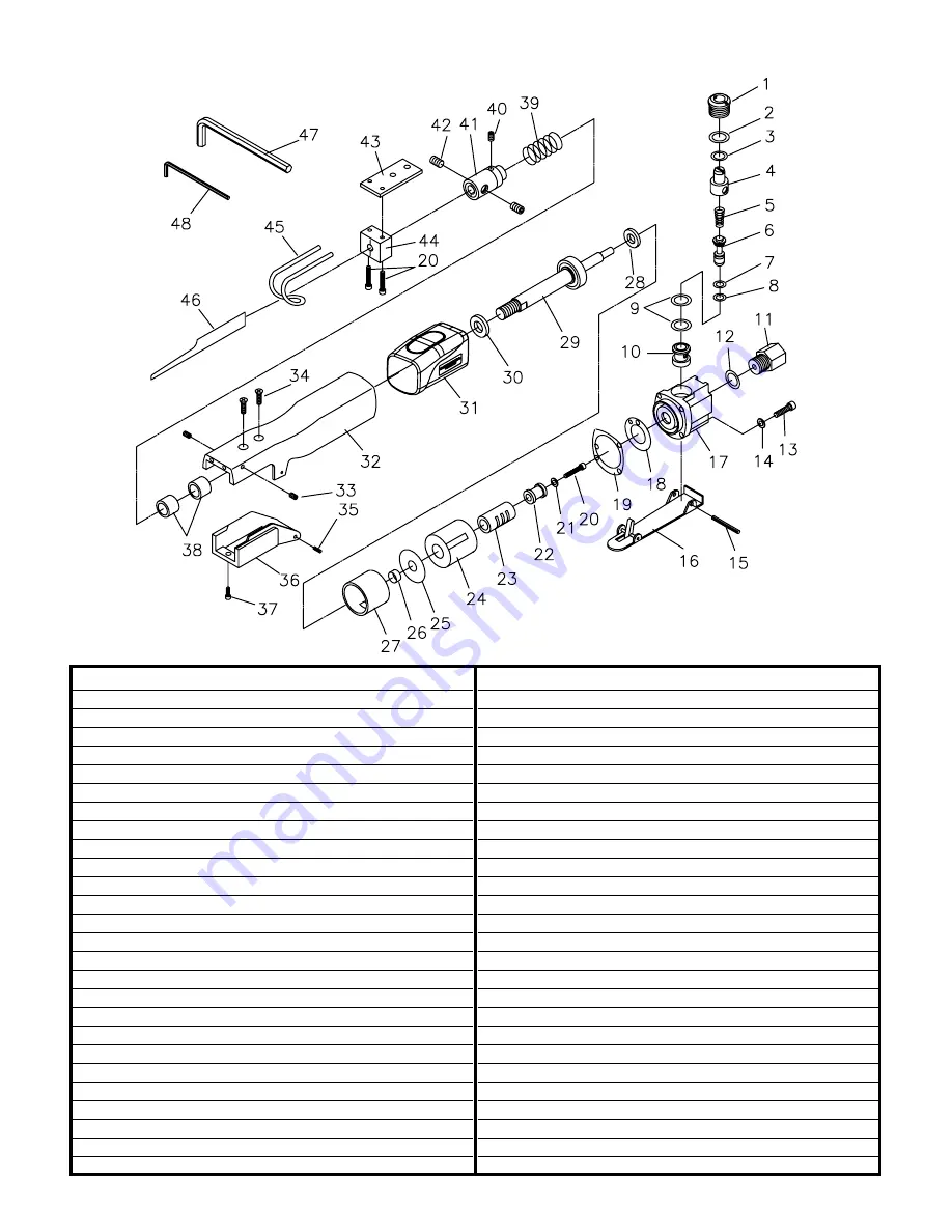 Cornwell Tools CAT450AS Operating Instructions, Warning Information, Parts Breakdown Download Page 3