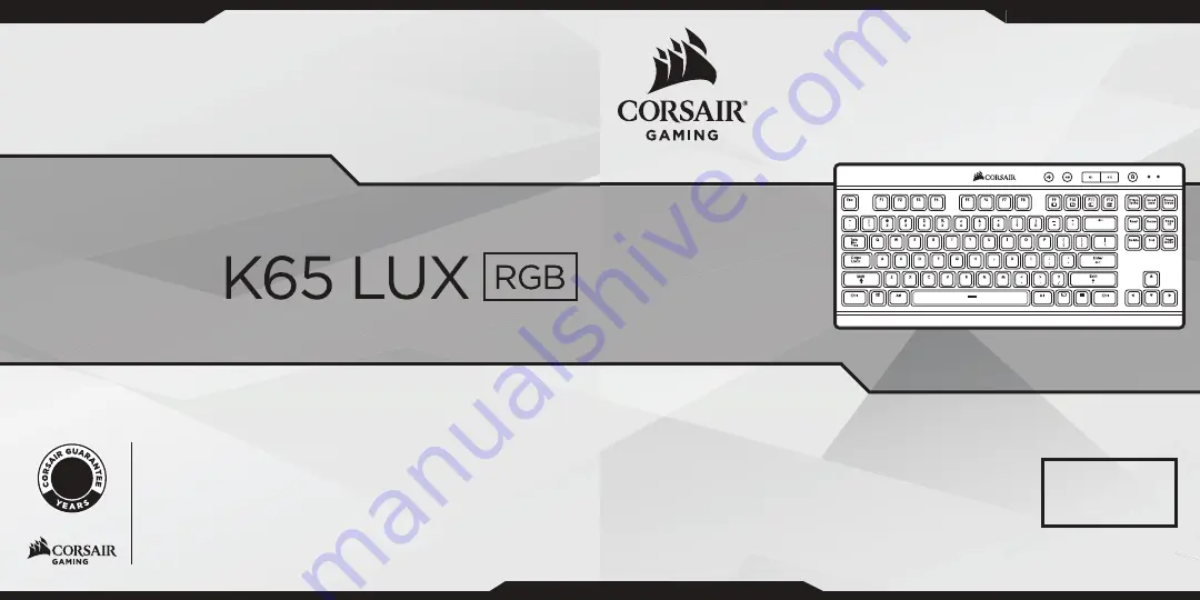 CORSAR K65 LUX Скачать руководство пользователя страница 1