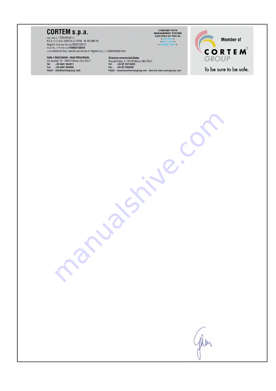 CORTEM LifEx Series Mounting Instructions Download Page 9