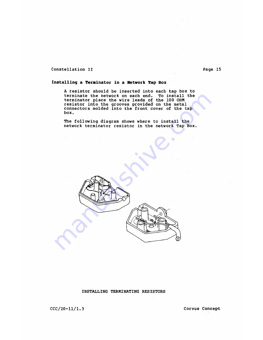 Corvus systems Corvus Installation Manual Download Page 20