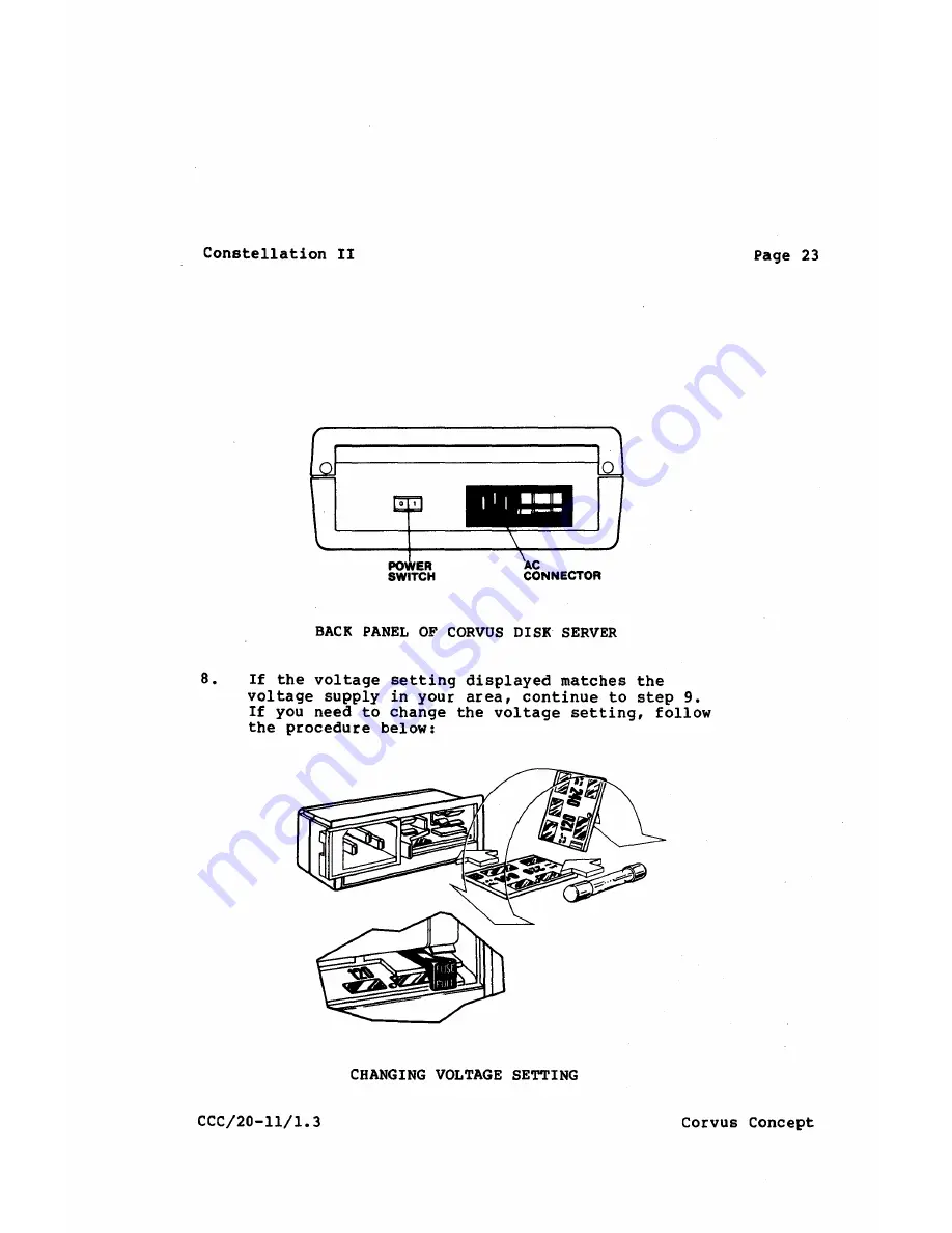 Corvus systems Corvus Installation Manual Download Page 28