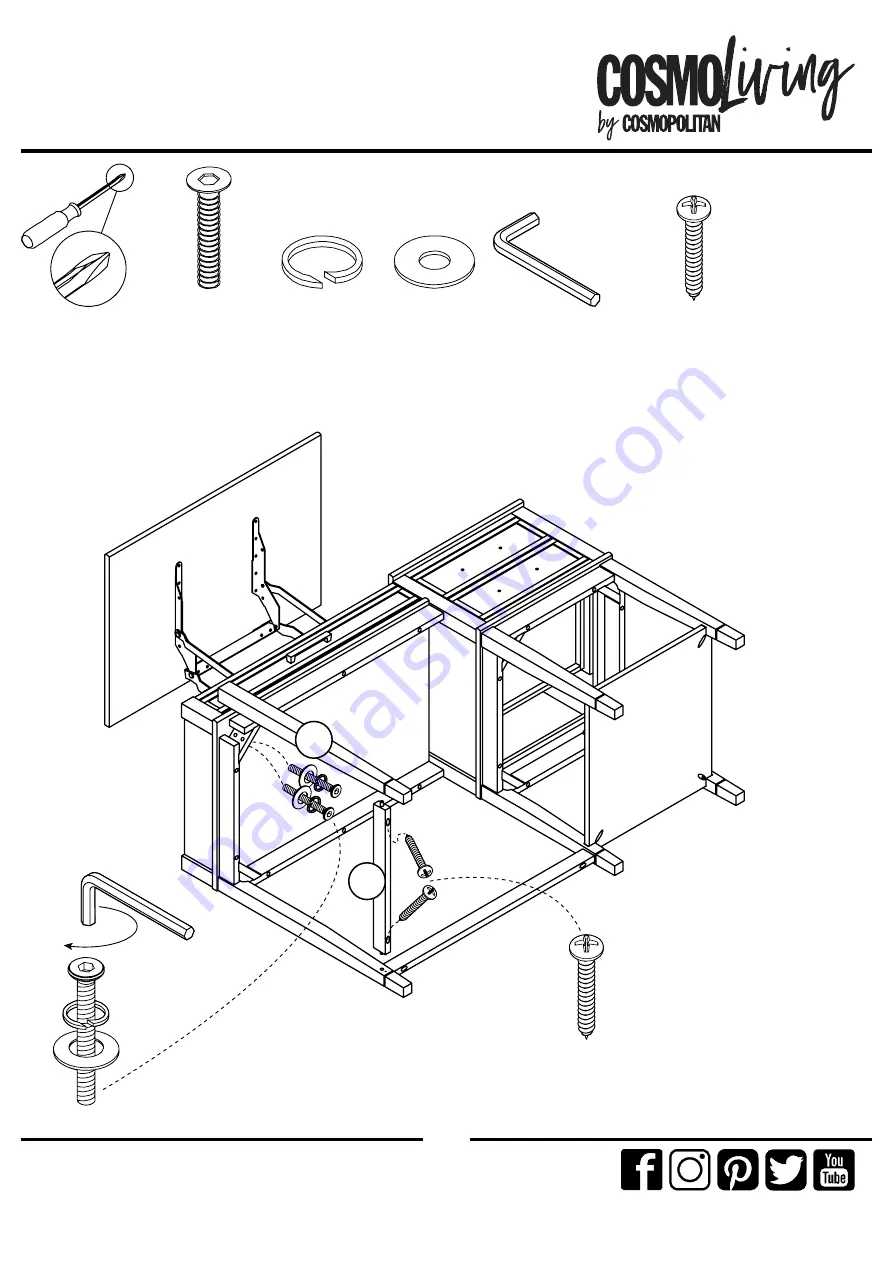 Cosmopolitan COSMOLiving 5228013COM Скачать руководство пользователя страница 11