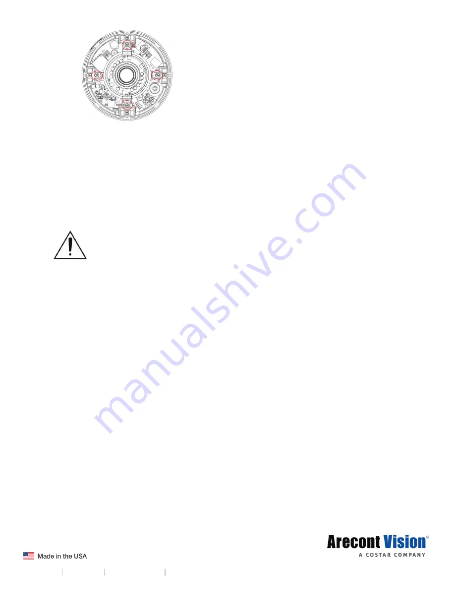 Costar Arecont Vision MegaDome AV12ZMD-401 Installation Manual Download Page 12