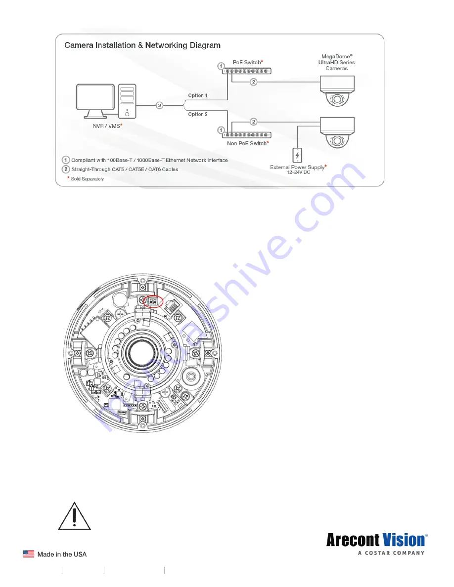 Costar Arecont Vision MegaDome AV12ZMD-401 Installation Manual Download Page 31