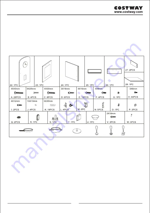 Costway 14957380 User Manual Download Page 5