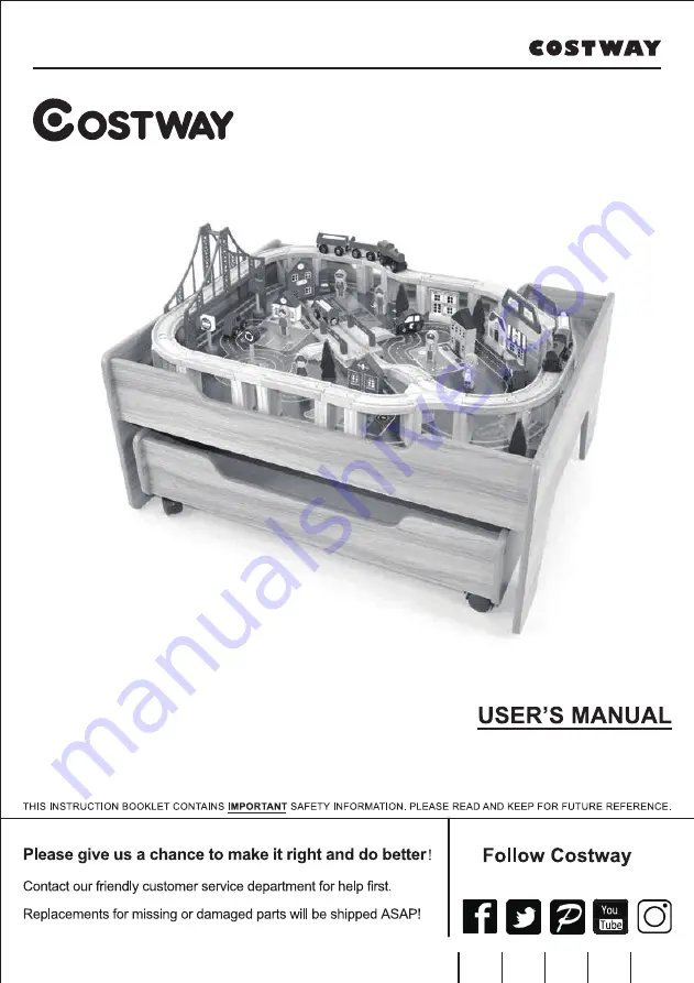 Costway 34095782 User Manual Download Page 2