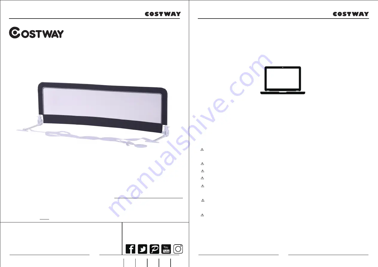 Costway 83540169 User Manual Download Page 24