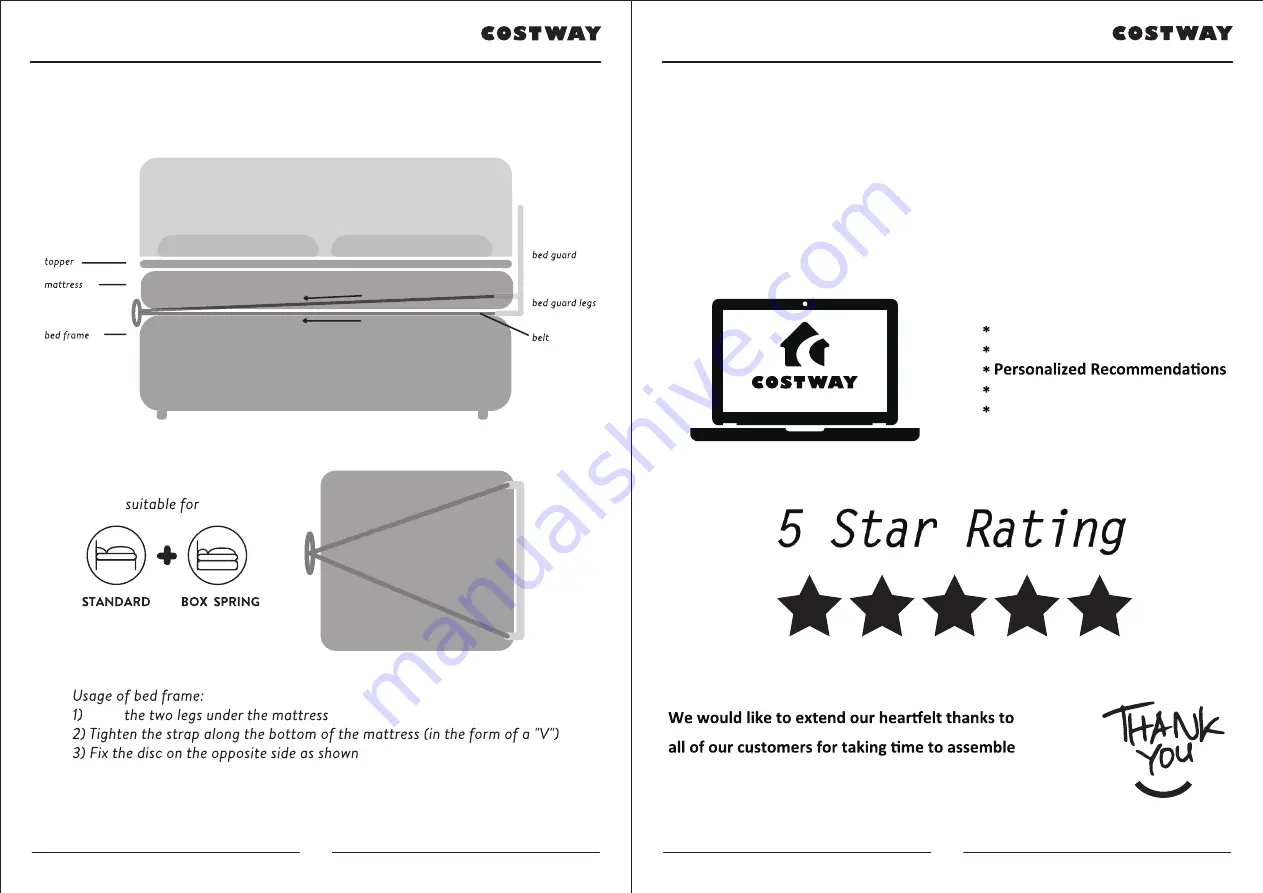 Costway BB0486 Скачать руководство пользователя страница 3