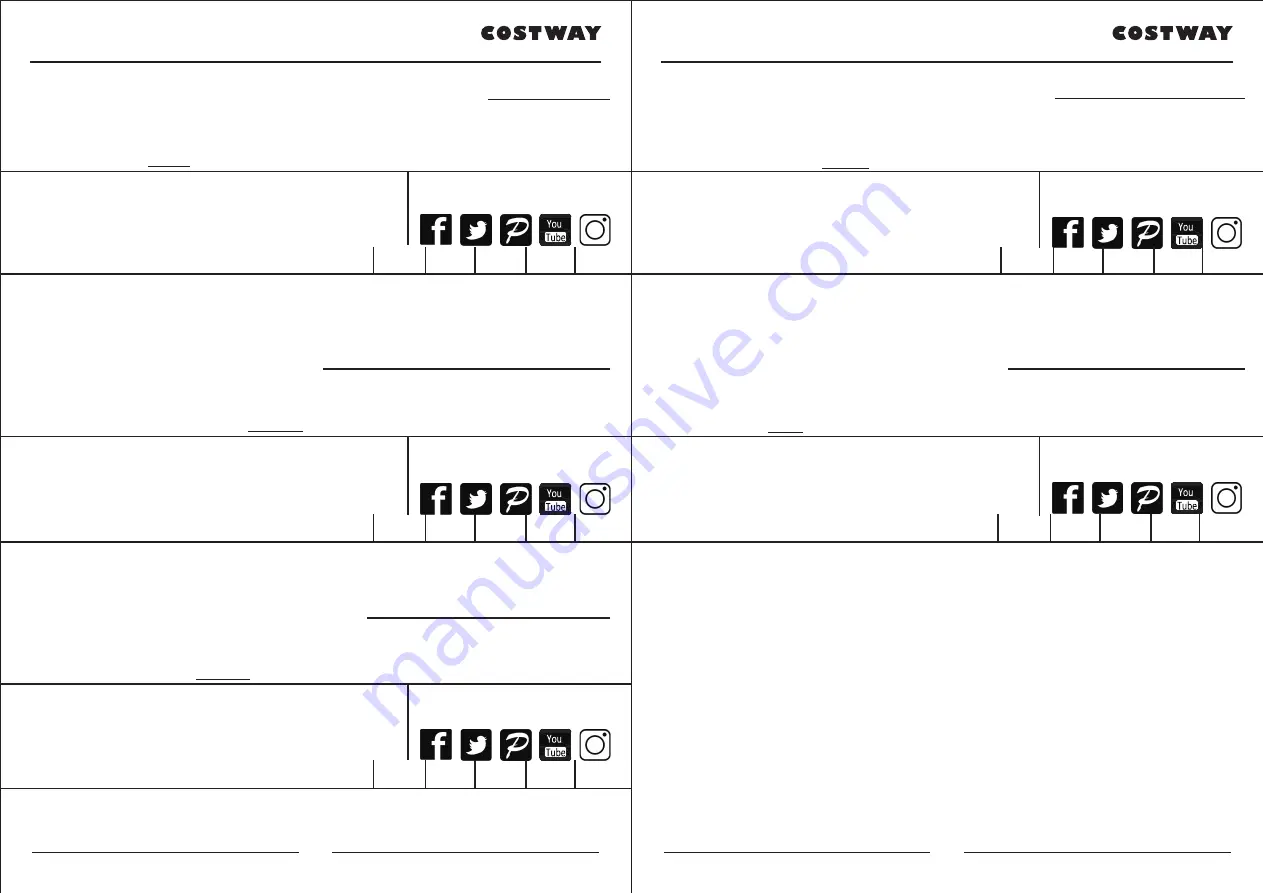 Costway HW64637 User Manual Download Page 2