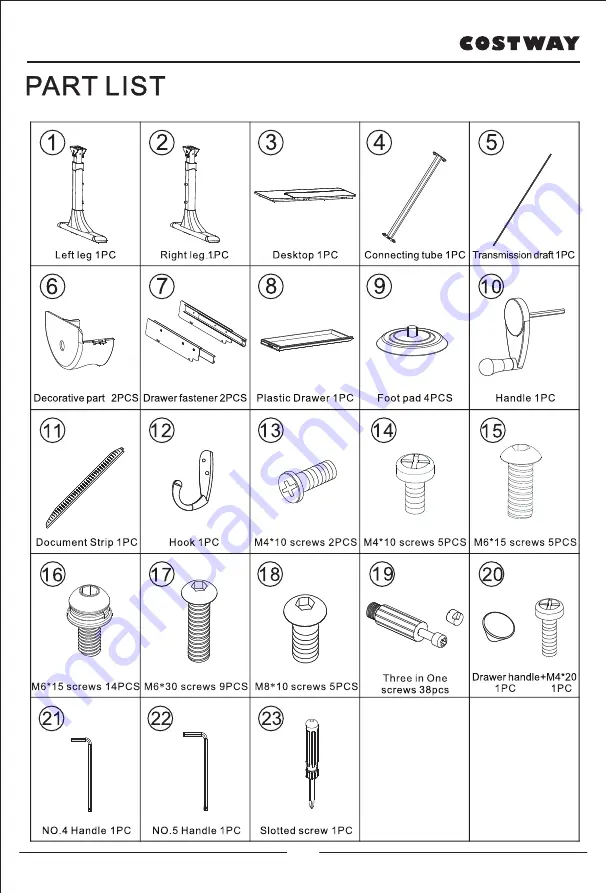 Costway HW67588 User Manual Download Page 5