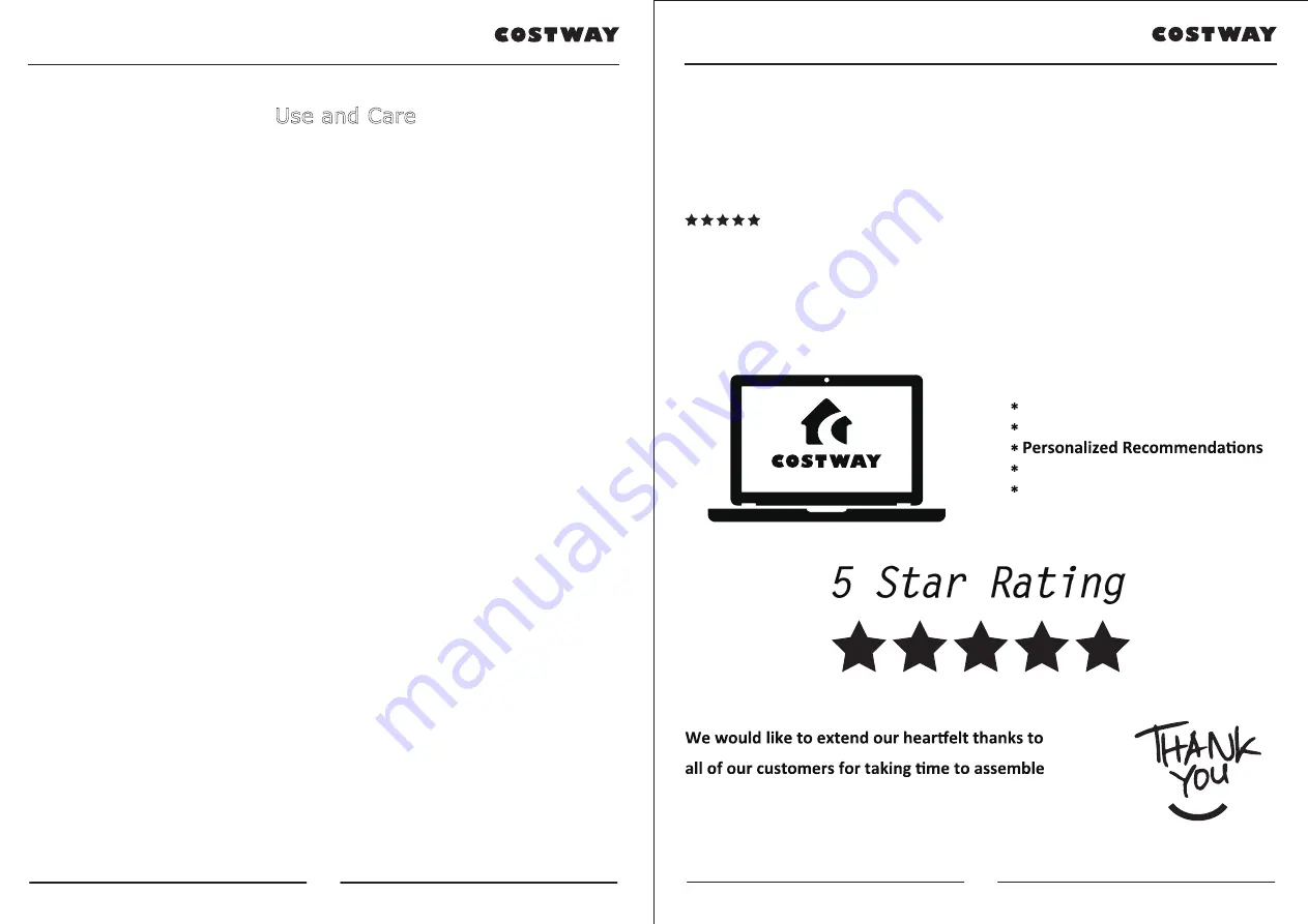 Costway OP3644 User Manual Download Page 4