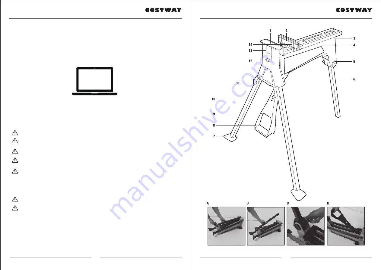 Costway TL35259 User Manual Download Page 2