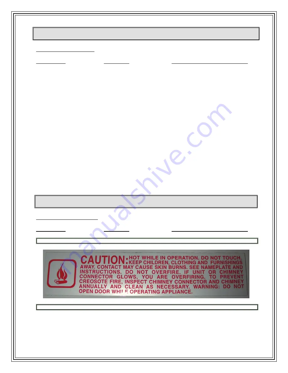 COUNTRY FLAME TECHNOLOGIES CF-04 Installation, Operation And Maintenance Manual Download Page 57