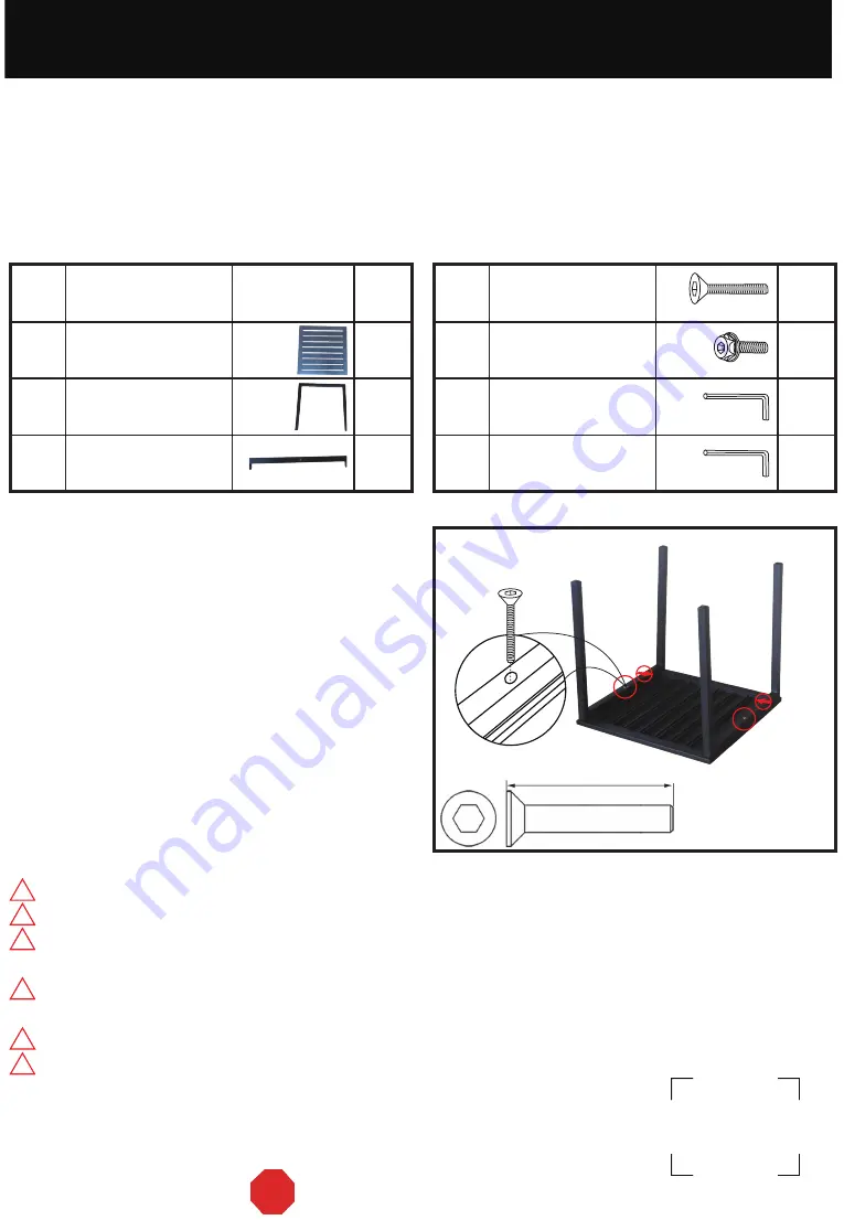 Courtyard Creations TMS21LF Assembly Instructions Download Page 1