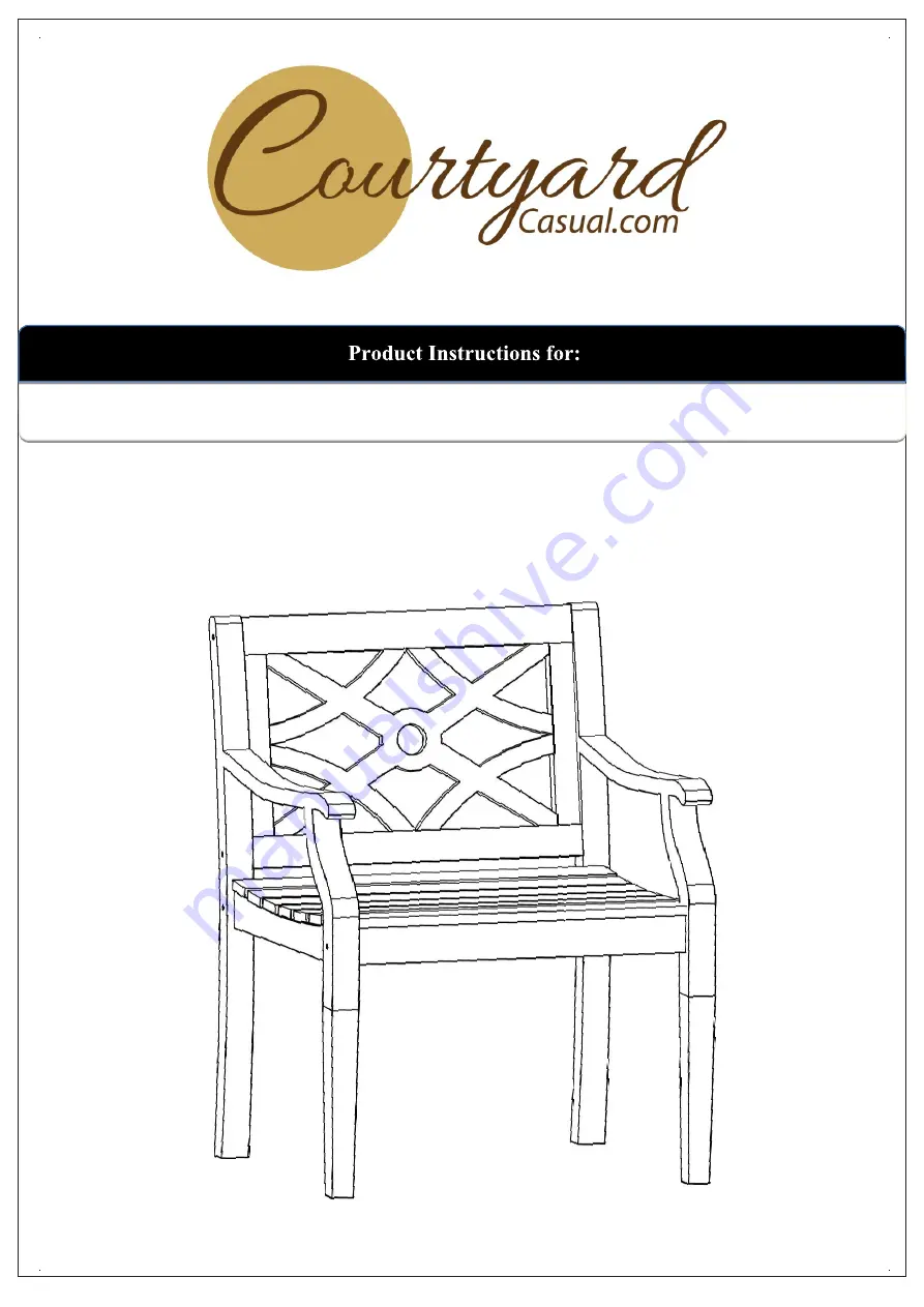 Courtyard 5535 Product Instructions Download Page 1