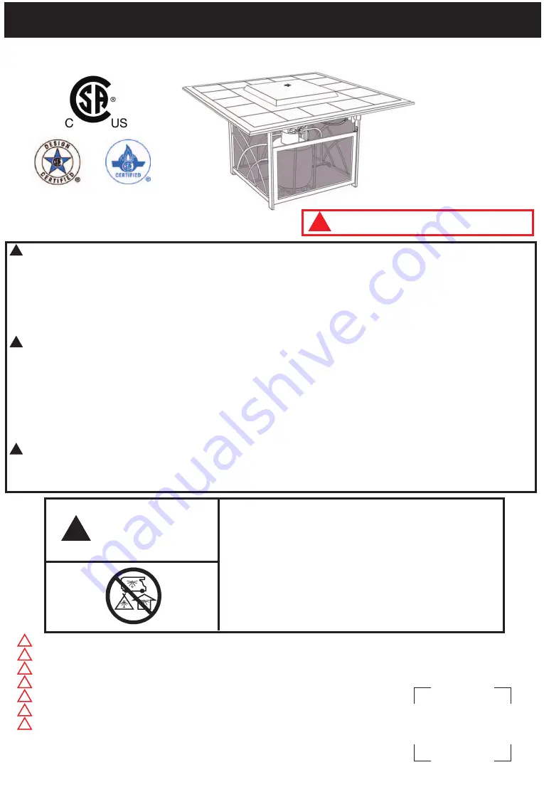 Courtyard TCS46GL Assembly Instructions Manual Download Page 1