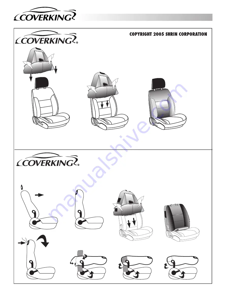 COVERKING Custom Seat Cover Installation Manual Download Page 7