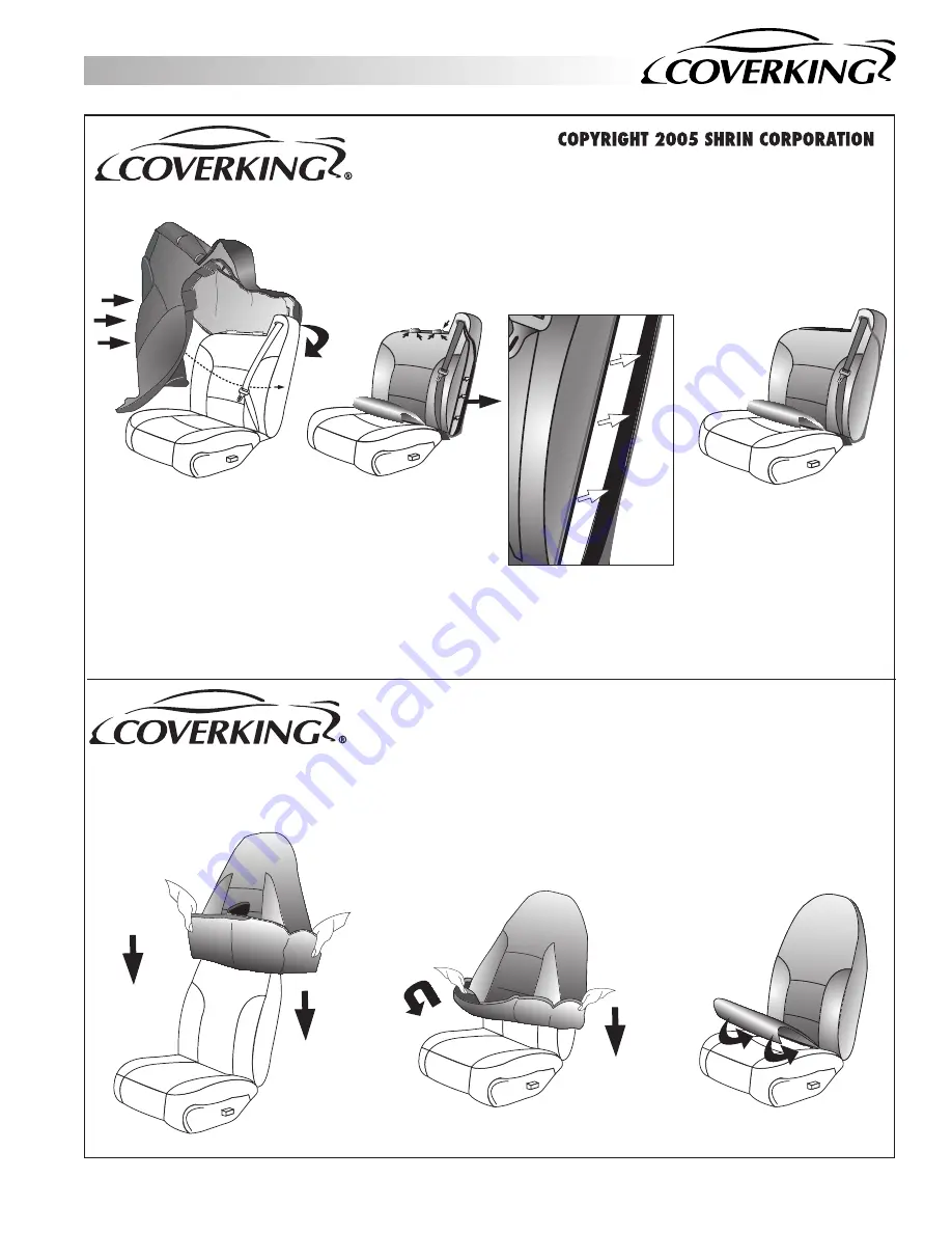 COVERKING Custom Seat Cover Installation Manual Download Page 8