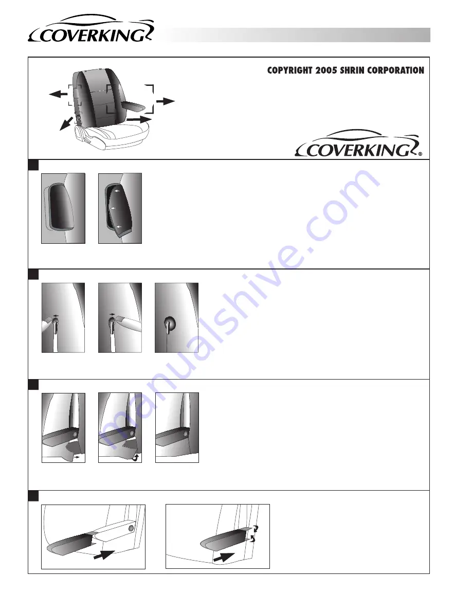 COVERKING Custom Seat Cover Installation Manual Download Page 13