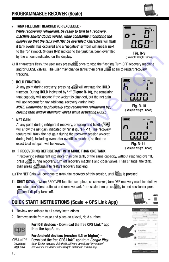 CPS Compute-a-Charge CC220EW Owner'S Manual Download Page 10