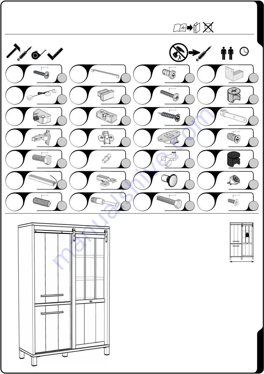 Crack ALCATRAZ BAR6 Assembly Instruction Manual Download Page 1