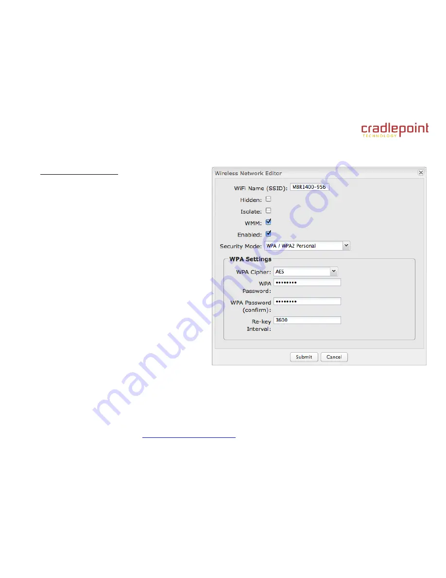 Cradlepoint MBR95 Product Manual Download Page 76