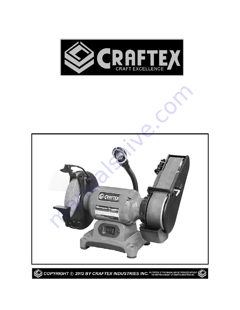 Craftex CT169N Скачать руководство пользователя страница 1