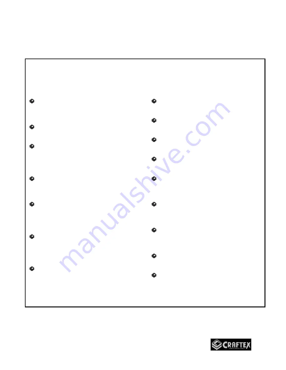 Craftex CT169N User Manual Download Page 3