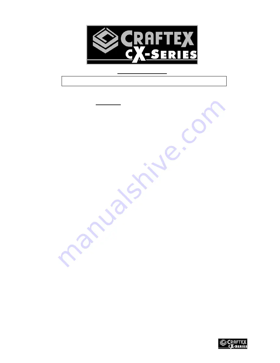 Craftex CX502 User Manual Download Page 17