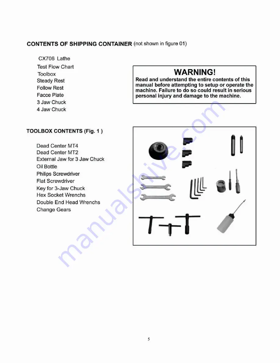 Craftex CX706 User Manual Download Page 7