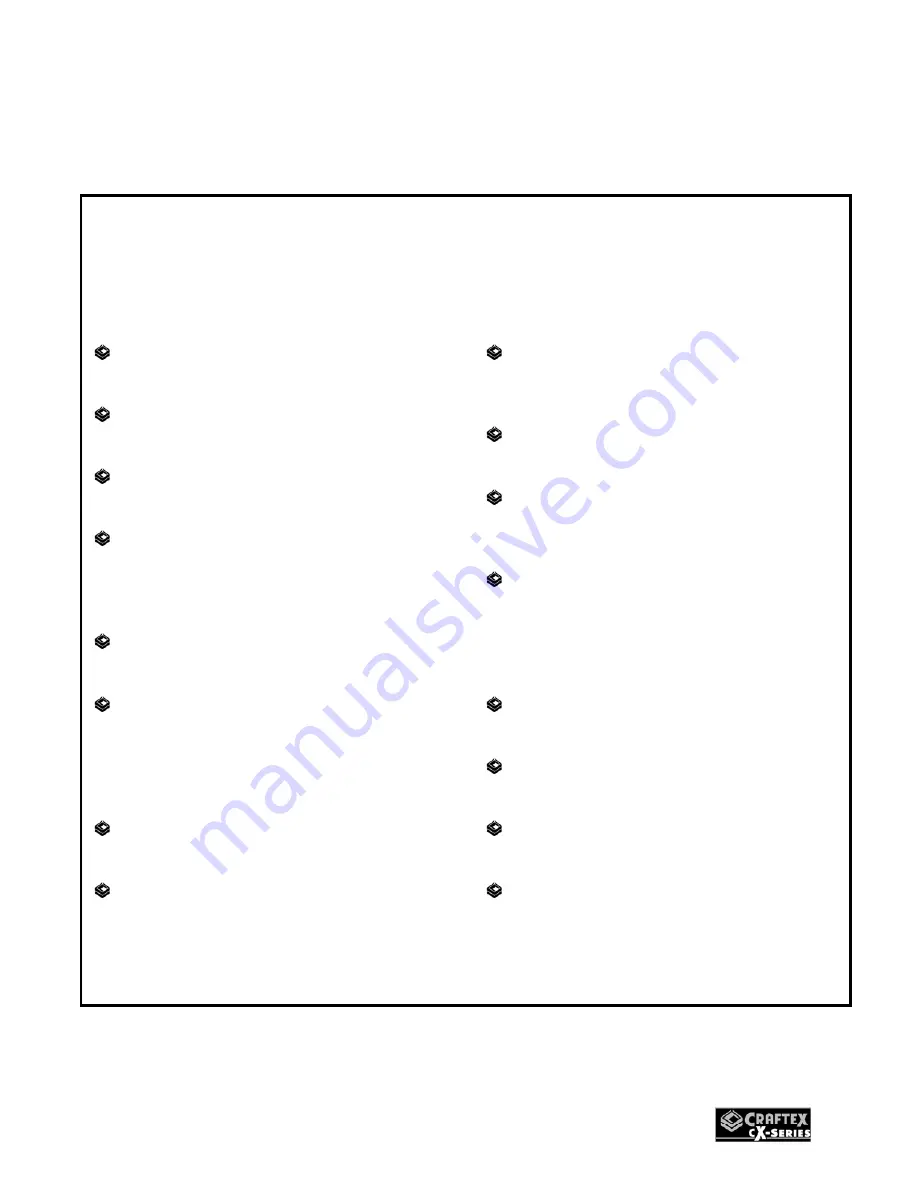 Craftex CX902 User Manual Download Page 3