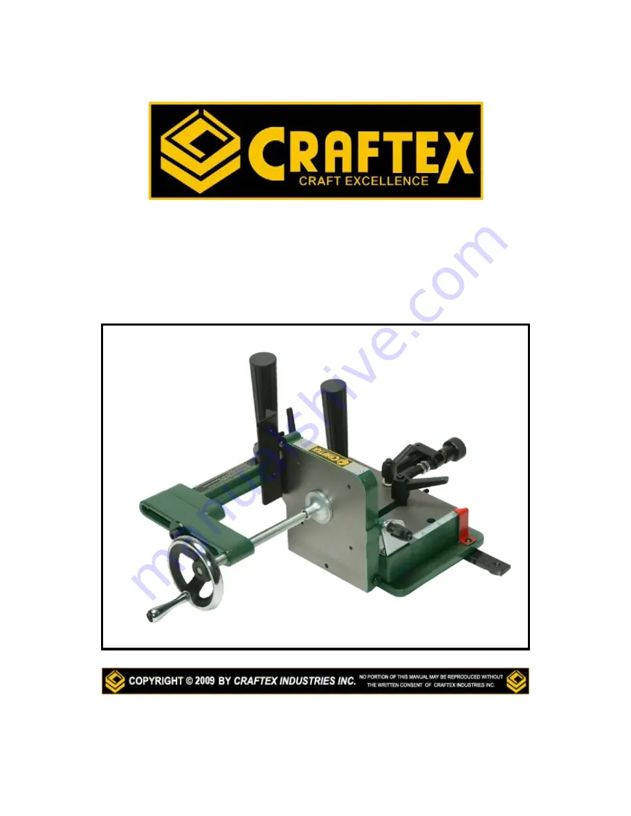 Craftex TENONING JIG Скачать руководство пользователя страница 1