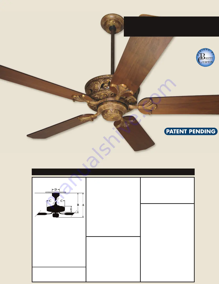 Craftmade FI52 Specifications Download Page 1