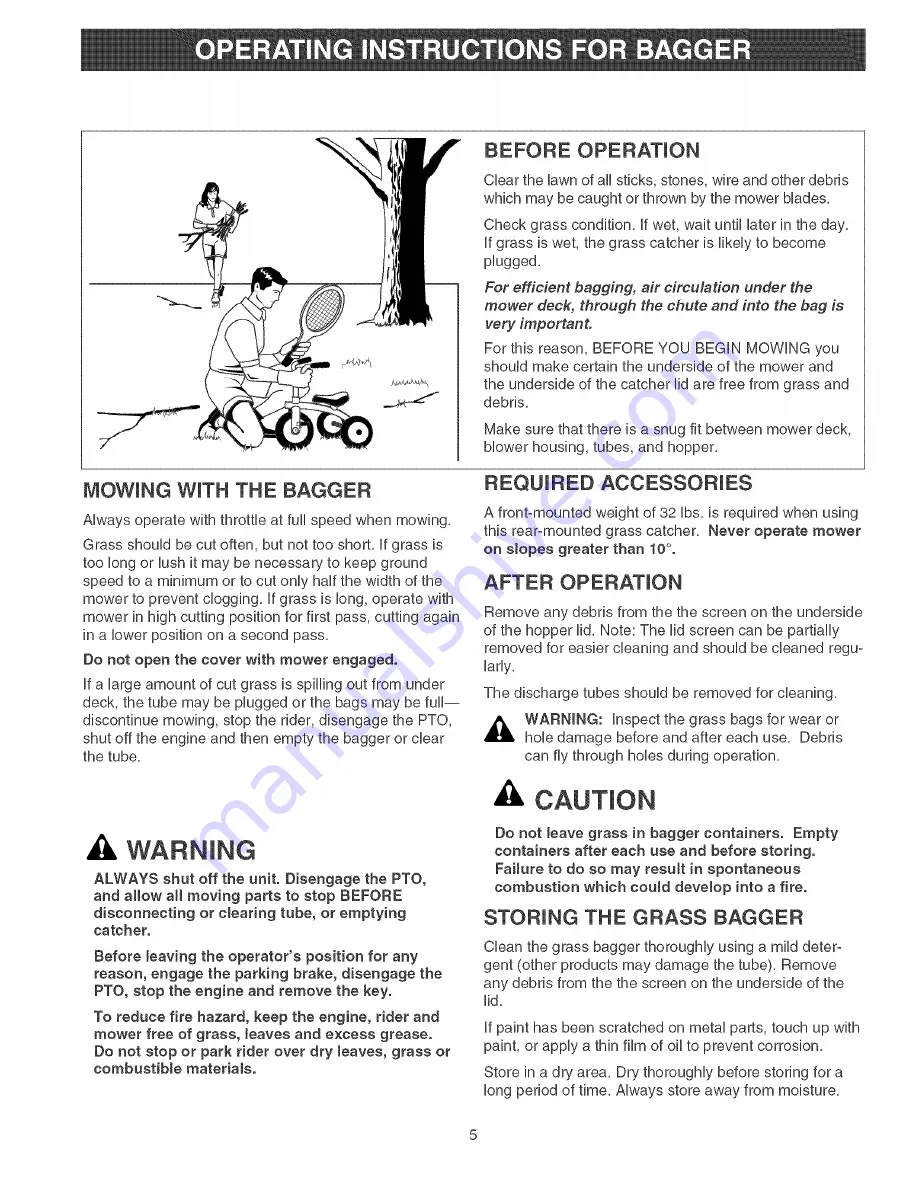 Craftsman 107.249210 Operator'S Manual Download Page 5