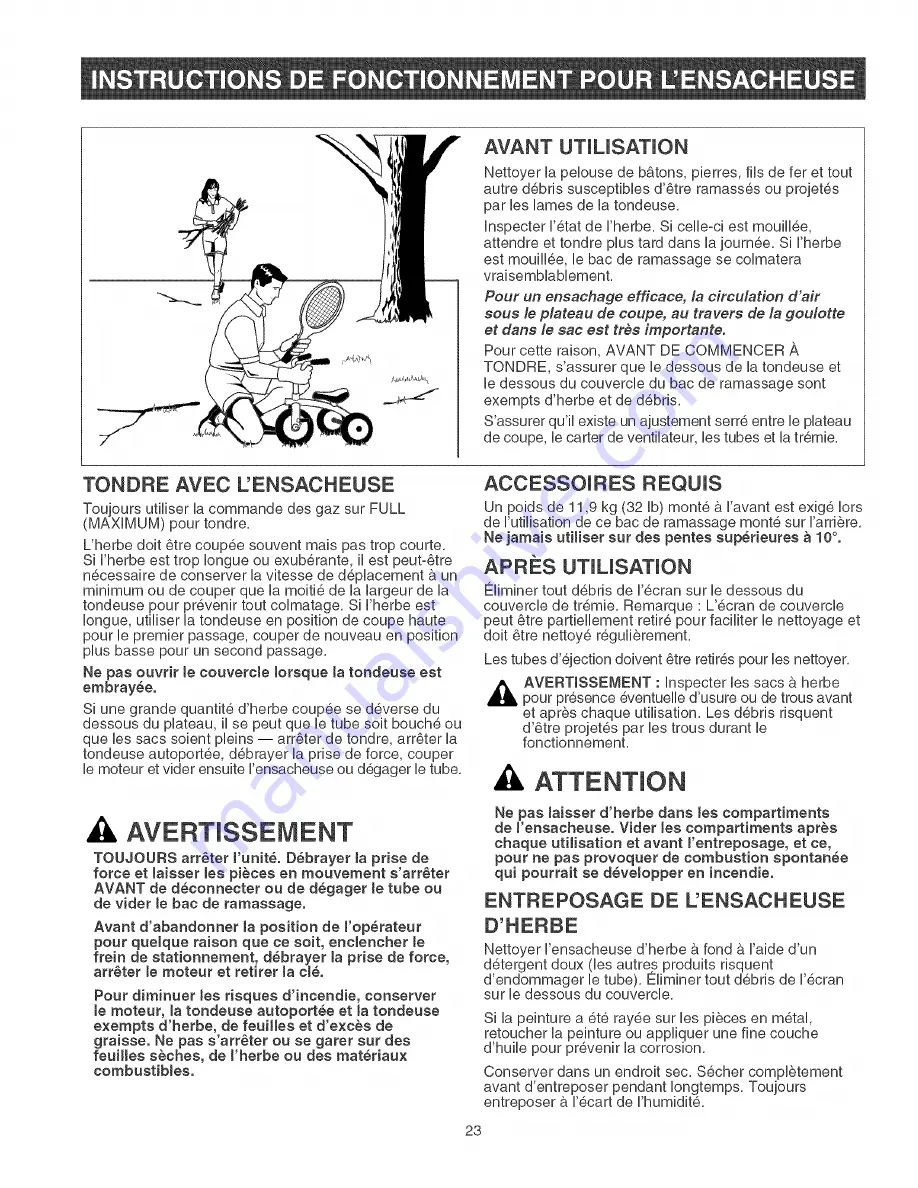 Craftsman 107.249210 Operator'S Manual Download Page 23