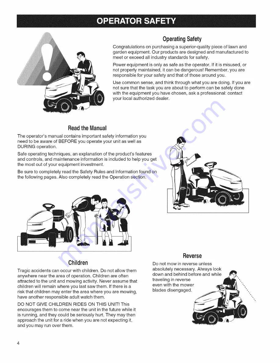 Craftsman 107.250070 Operator'S Manual Download Page 4