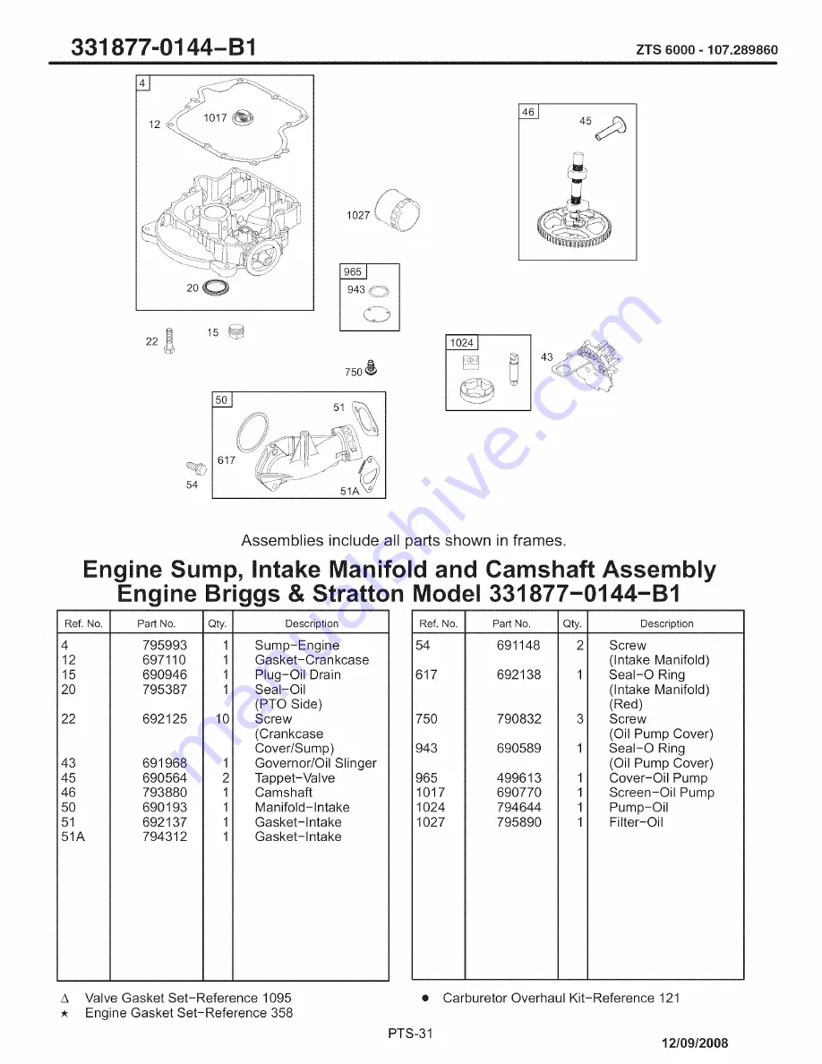 Craftsman 107.289860 Operator'S Manual Download Page 103