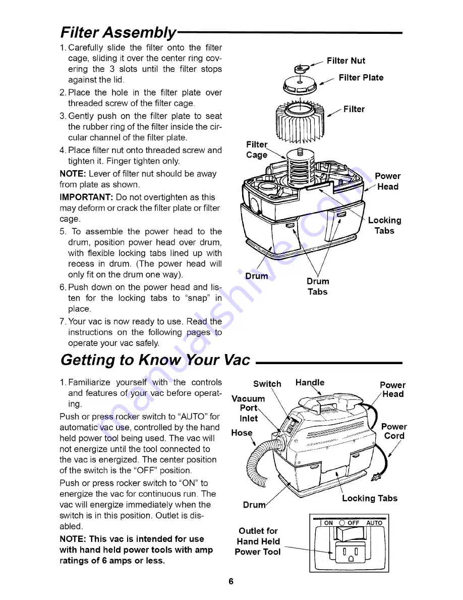 Craftsman 113.177260 Owner'S Manual Download Page 6