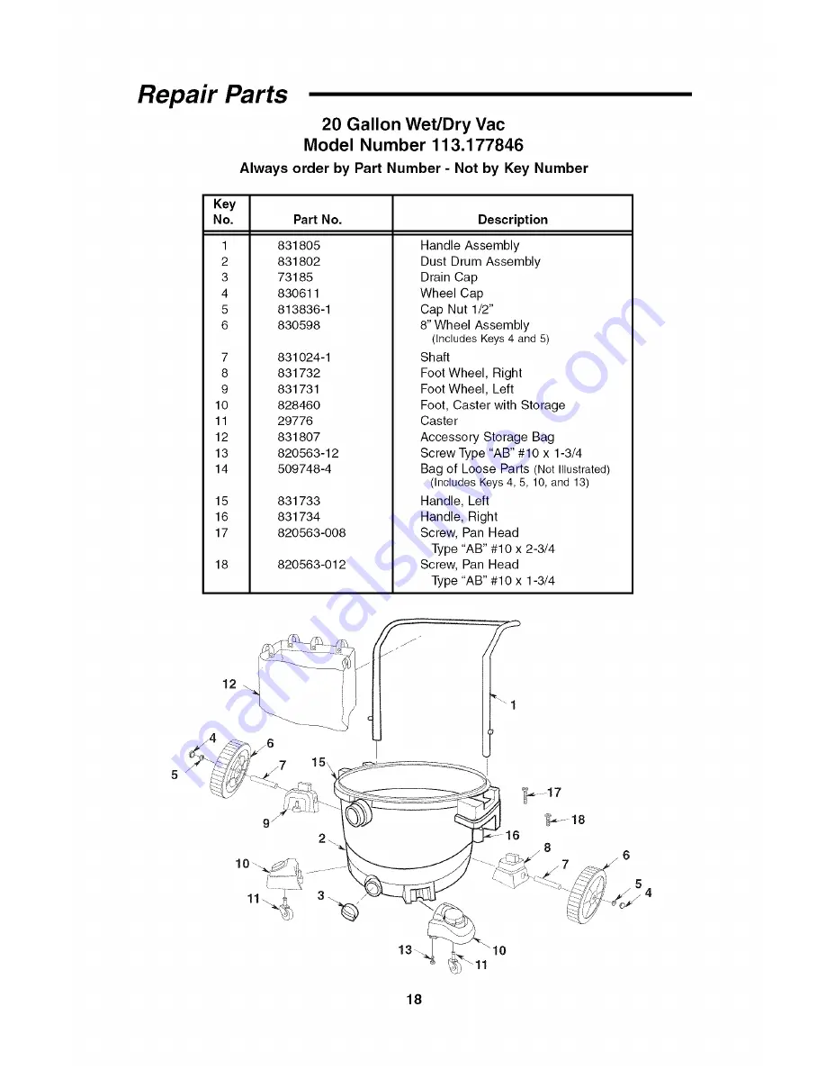 Craftsman 113.177846 Owner'S Manual Download Page 18