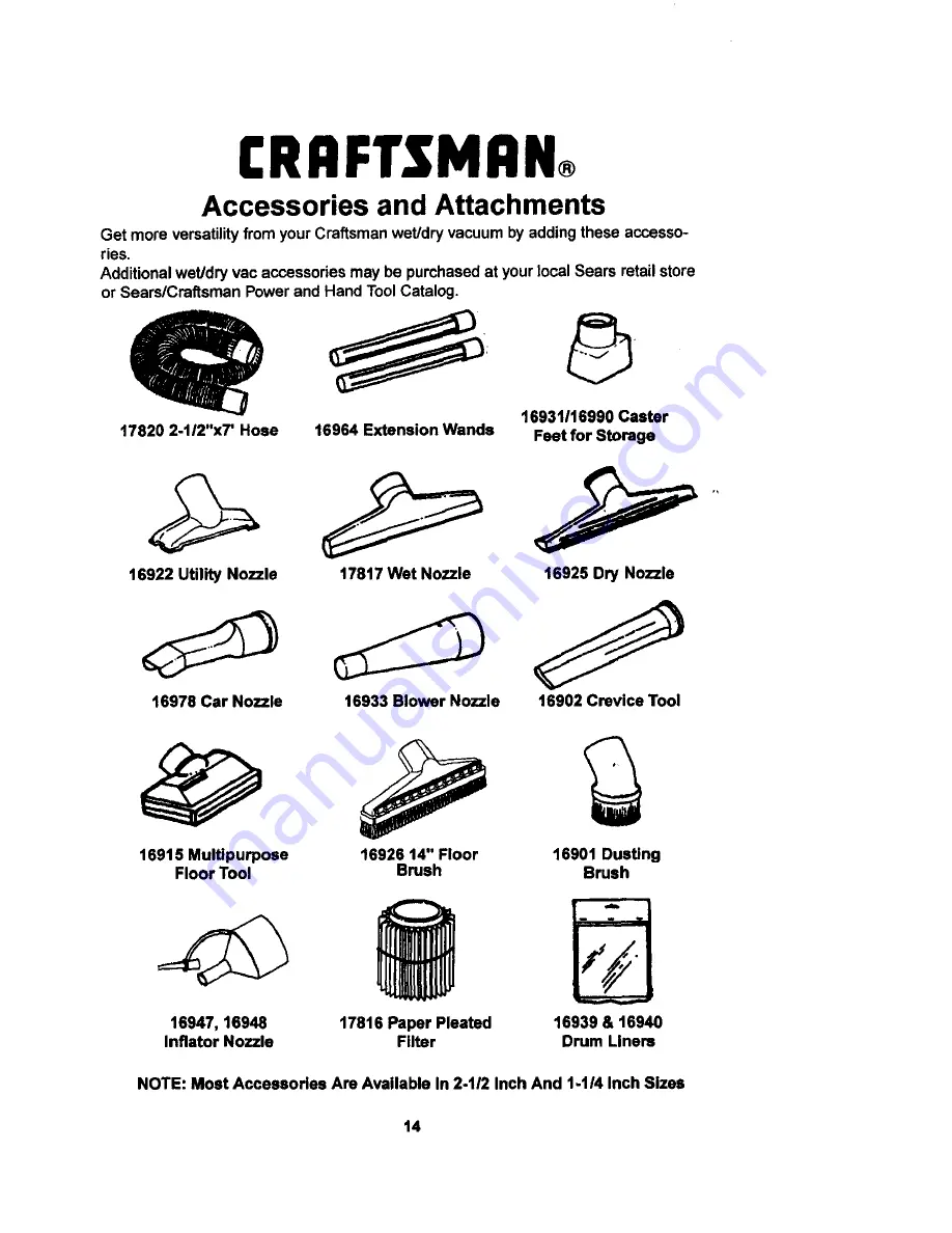 Craftsman 113.177890 Скачать руководство пользователя страница 14