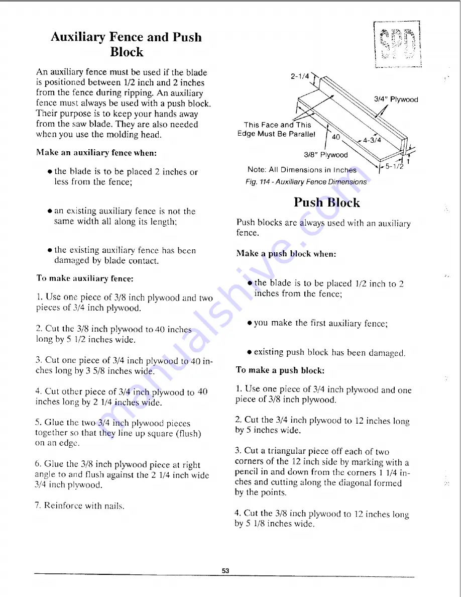 Craftsman 113.197110 Operator'S Manual Download Page 53