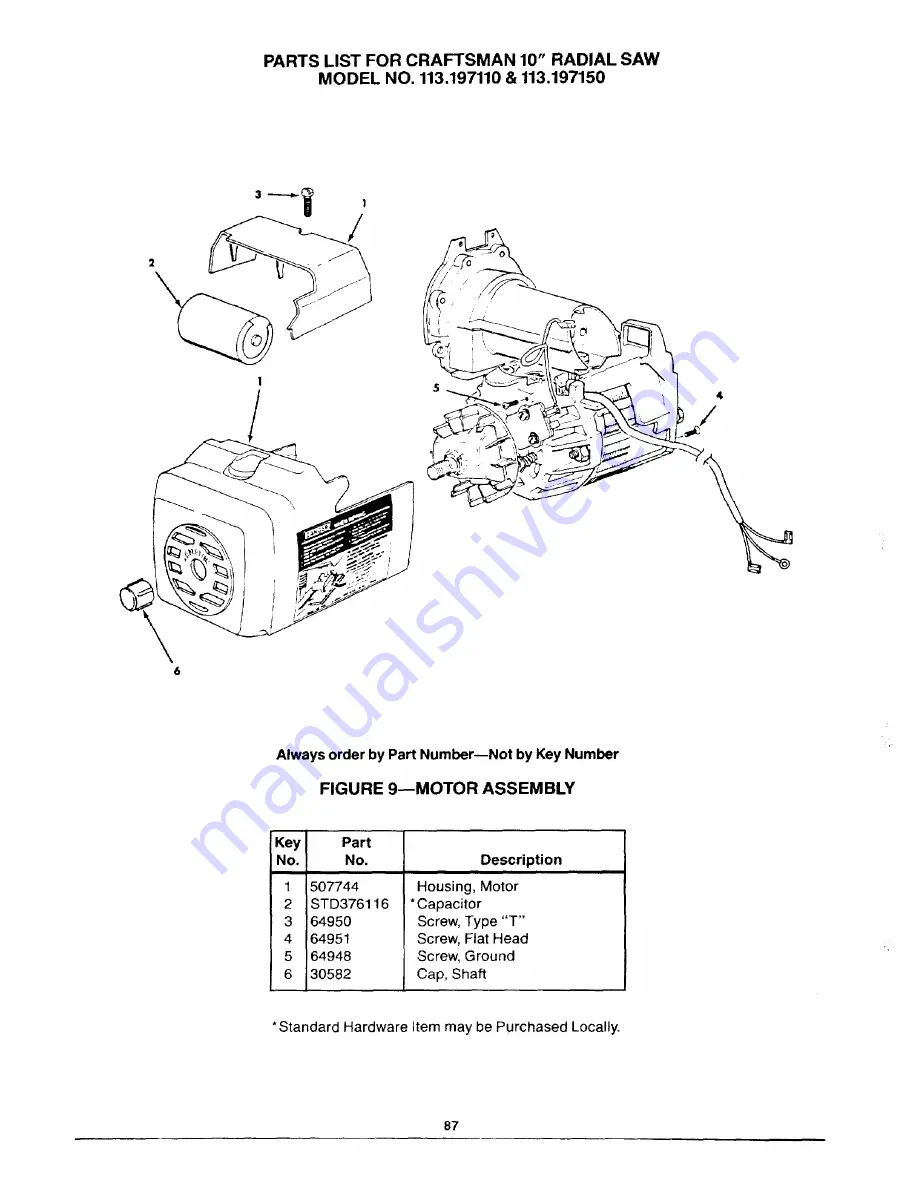 Craftsman 113.197110 Operator'S Manual Download Page 87