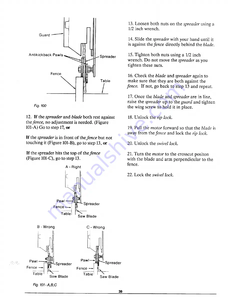 Craftsman 113.197210 Operator'S Manual Download Page 39