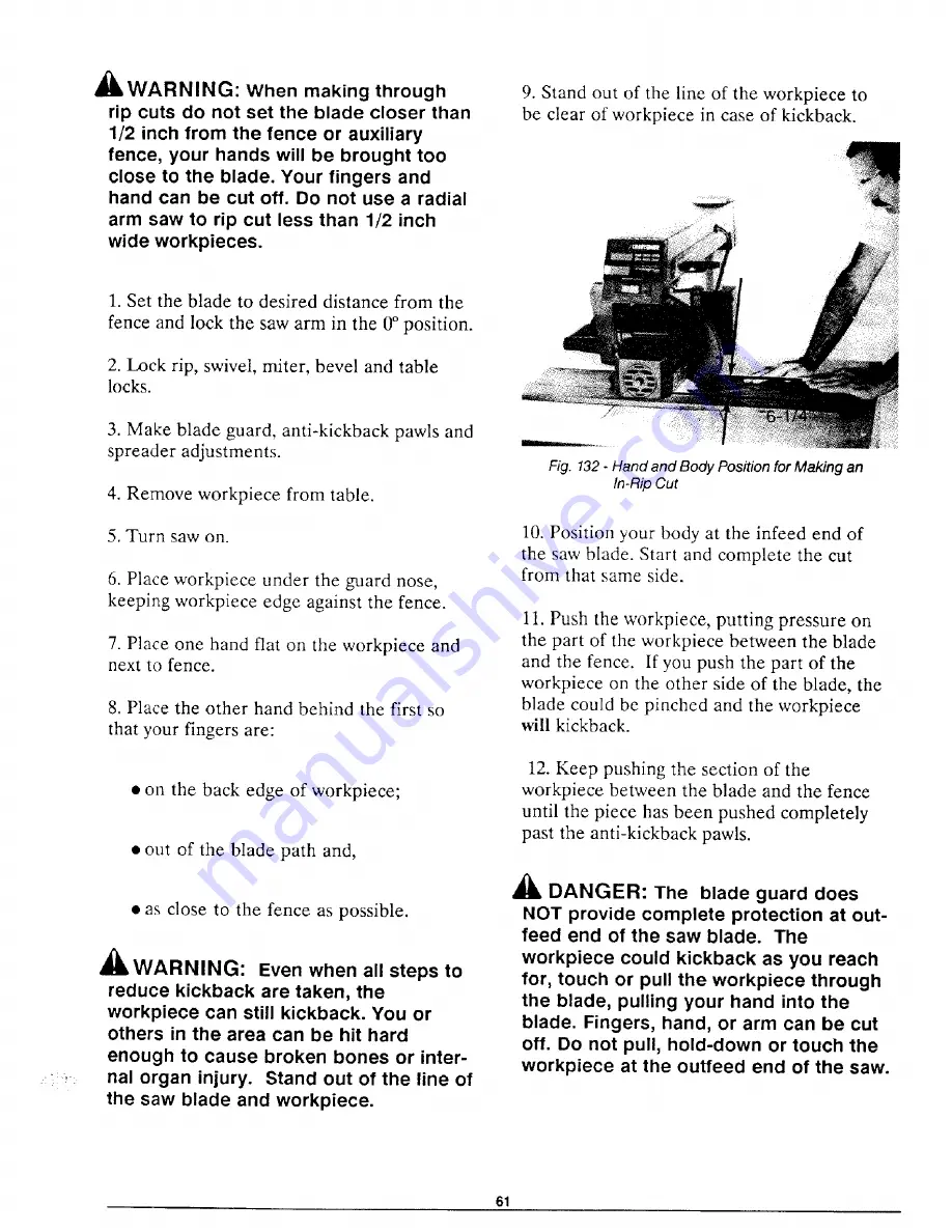 Craftsman 113.197210 Operator'S Manual Download Page 61